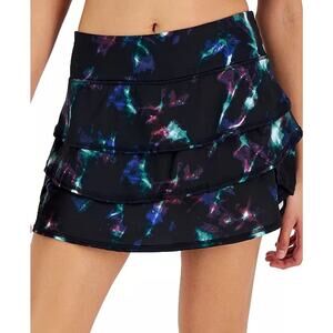 ID Ideology 3X Galaxy Print Flounce Skort Active Tennis Running Skirt NWT